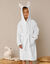 Peignoir de bain enfant lapin à capuche éponge coton - 340 g/m² (blanc)