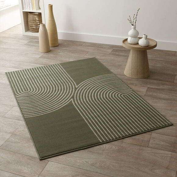 Tapis motif double arche (vert)