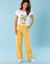Pantalon coupe large, Spécial Petites (jaune)