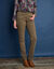 Pantalon droit gainant - petite stature entrej. 75 cm (vert olive)