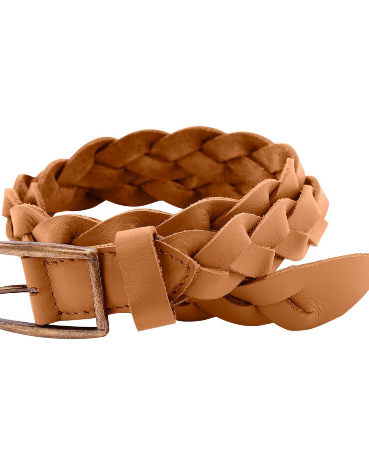 Ceinture large tressée cuir (caramel) Ceinture large tressée cuir (caramel)