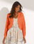 Boléro maille ajourée (mandarine)
