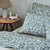 Linge de lit Lison percale de coton  (gris / blanc)