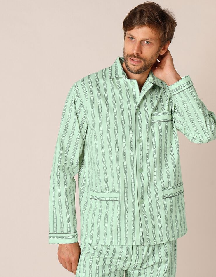 Pyjama - popeline coton (vert)