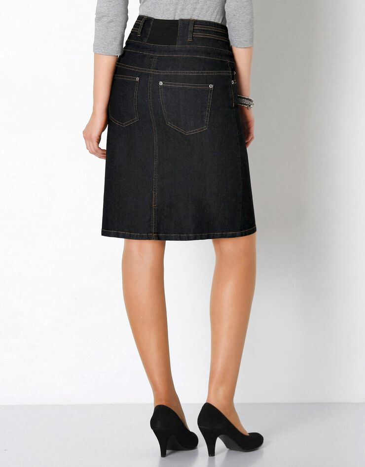 Jupe jean taille haute (black) Jupe jean taille haute (black)