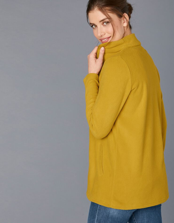 Veste polaire zippée manches longues (miel) Veste polaire zippée manches longues (miel)