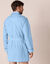 Veste de pyjama popeline boutonnée (ciel)