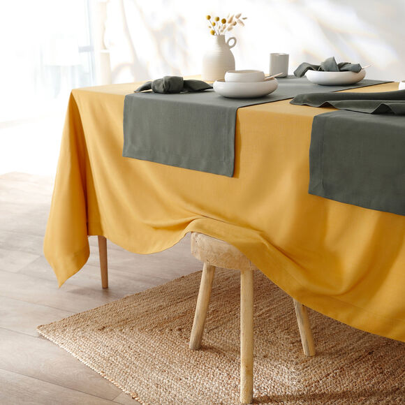 Nappe infroissable (curry)
