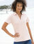 Polo manches courtes, maille jersey (rose poudré)