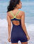 Combishort de bain  (bleu)