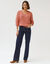 Jean coupe large taille haute, petite stature (brut)