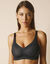 Soutien-gorge moulé invisible microfibre lisse - sans armatures (noir)