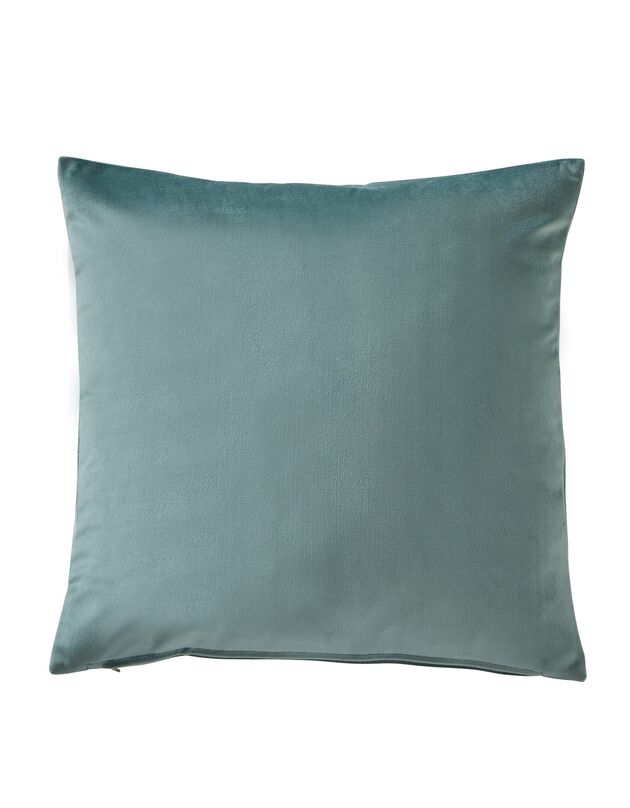 Housse coussin en velours uni - lot de 2 (céladon)