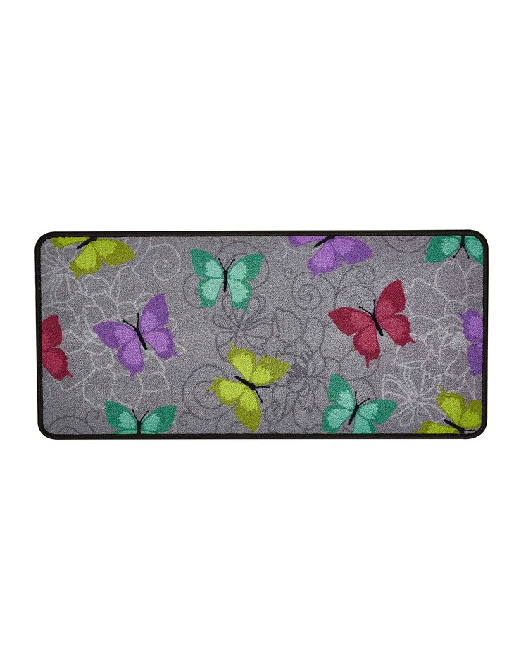 Tapis cuisine imprimé papillons (gris) Tapis cuisine imprimé papillons (gris)