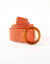 Ceinture raphia élastiquée écru/orange (écru / orange)