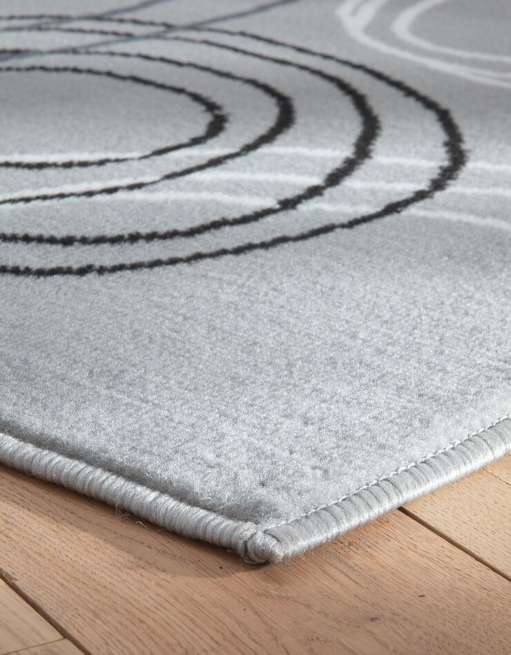 Tapis motifs cercles (gris) Tapis motifs cercles (gris)