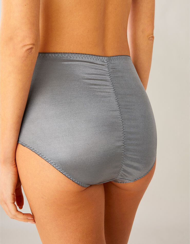 Gainette maille satinée et dentelle Salford - lot de 2 (anthracite + gris) Gainette maille satinée et dentelle Salford - lot de 2 (anthracite + gris)