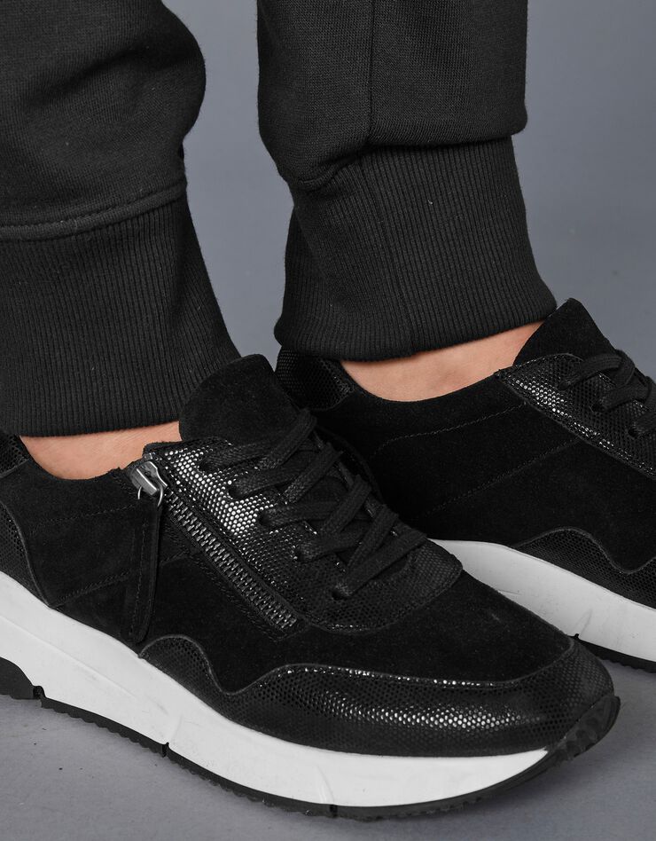 Pantalon jogging en molleton gratté (noir) Pantalon jogging en molleton gratté (noir)