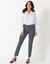 Jean 7/8ème rayé (dark blue)