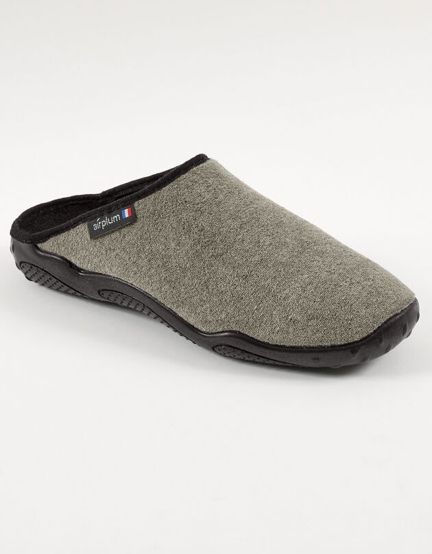 Mules homme semelles Airplum textile éponge (kaki)