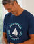 T-shirt de pyjama manches courtes motif bateau (marine / aqua)