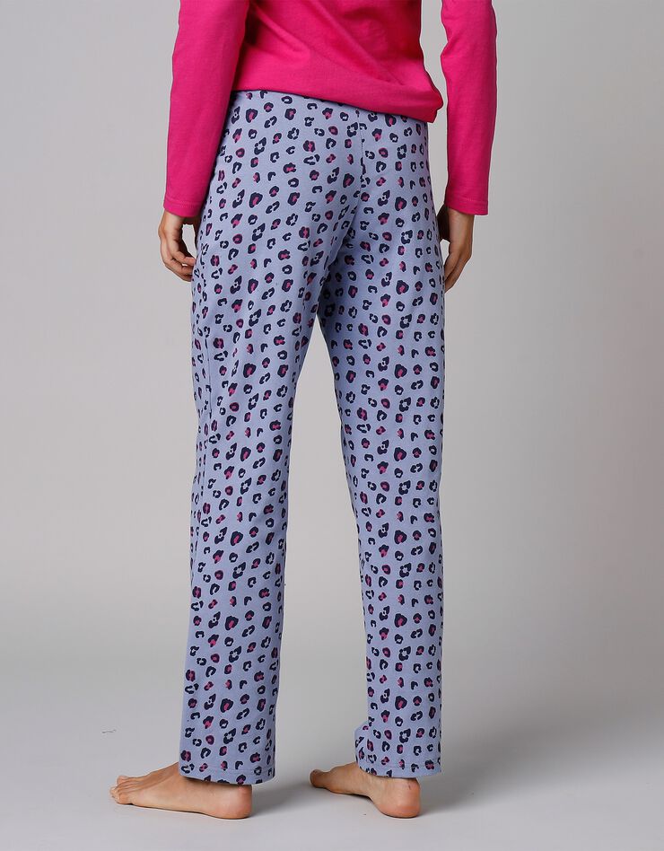 Pantalon pyjama coton imprimé "Beautiful" (bleu) Pantalon pyjama coton imprimé "Beautiful" (bleu)