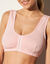 Soutien-gorge ouverture devant sans armatures - lot de 2 (blanc + poudre)