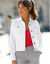 Veste boutonnée en jean (blanc)