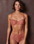 Soutien-gorge forme corbeille en dentelle et tulle Sardara - avec armatures (bois rose)