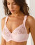 Soutien-gorge brodé microfibre avec armatures Sienne - lot de 2 (blanc + poudre)