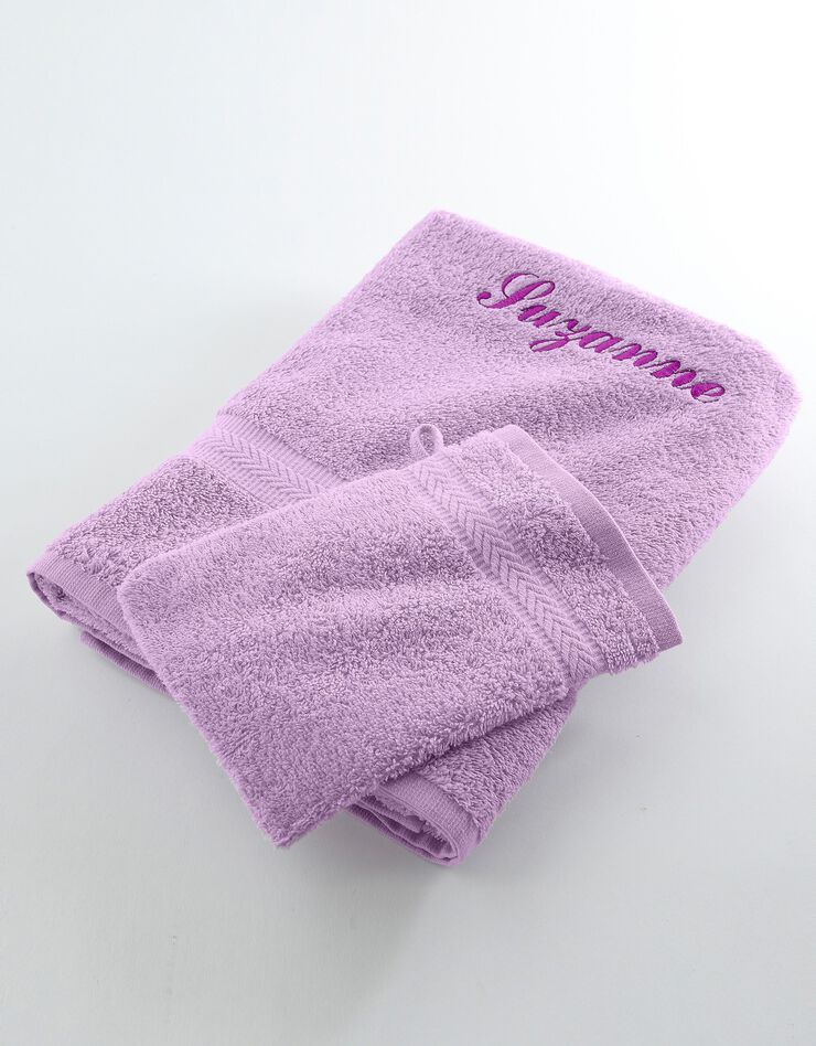 Serviette éponge personnalisable confort moelleux (parme) Serviette éponge personnalisable confort moelleux (parme)