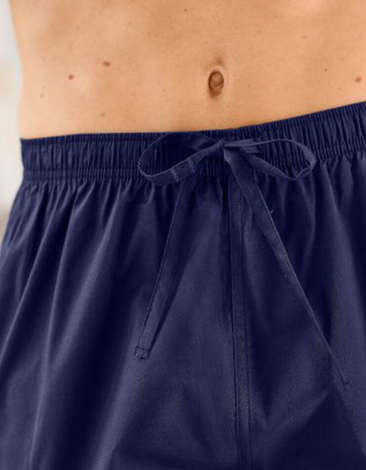 Short pyjama uni + carreaux - lot de 2 (bleu + marine) Short pyjama uni + carreaux - lot de 2 (bleu + marine)