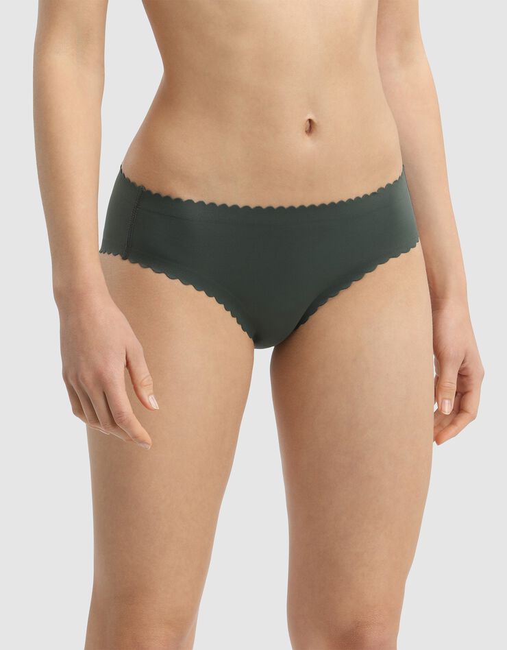 Culotte midi en microfibre Body Touch (vert grisé)