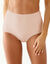 Culotte coton stretch c&ocirc;tes plates forme maxi (nude + p&ecirc;che)