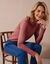 Sous-pull uni col roulé stretch (tomette)