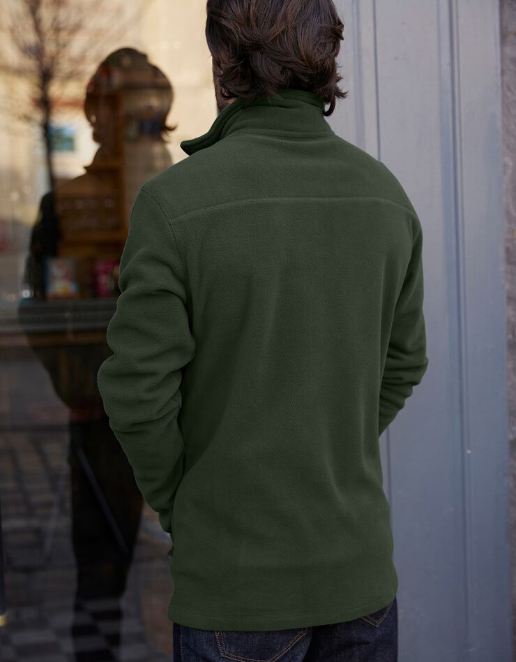 Sweat col camionneur maille micropolaire (kaki) Sweat col camionneur maille micropolaire (kaki)