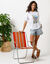 T-shirt loose imprim&eacute; carte postale, jersey (blanc)