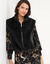 Veste sans manches zipp&eacute;e, mati&egrave;re duveteuse (noir)