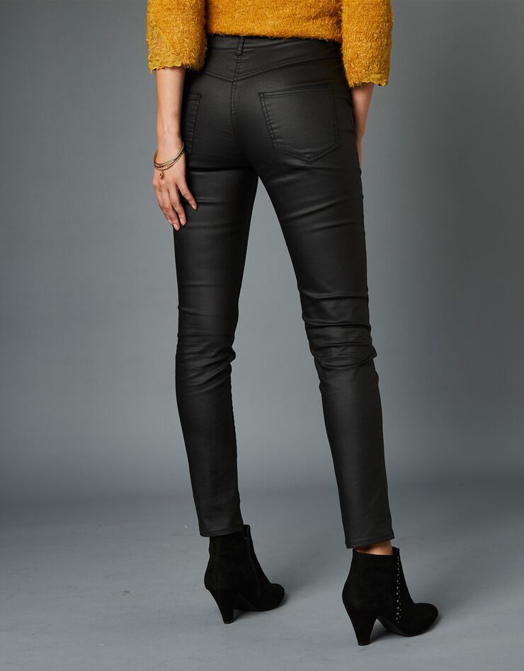 Pantalon enduit fuselé (noir) Pantalon enduit fuselé (noir)