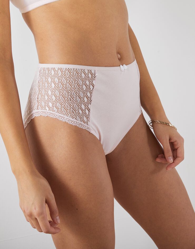 Soutien-gorge coton dentelle uni Coria - sans armatures (poudre) Soutien-gorge coton dentelle uni Coria - sans armatures (poudre)