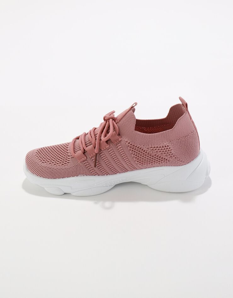 Baskets de sport légères à enfiler, textile mesh (rose)
