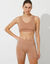 Short de sport "remontes fesses" en microfibre (marron glacé)