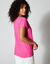 T-shirt imprimé placé "papillon" (rose)