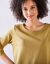 T-shirt maille brillante (bronze)