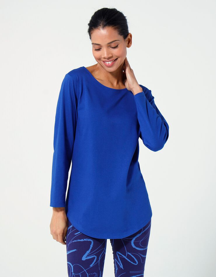 Tee-shirt manches longues (bleu indigo) Tee-shirt manches longues (bleu indigo)