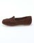 Mocassins souples textile microfibre (chocolat)