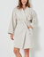 Peignoir court adulte col kimono  - &eacute;ponge bouclette 380 g/m&sup2; (sable)