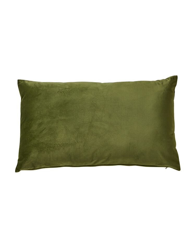 Housse coussin en velours uni - lot de 2 (vert mousse) Housse coussin en velours uni - lot de 2 (vert mousse)
