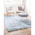 Tapis poils longs (bleu glacier)