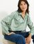 Chemise volume ample unie, satin (vert grisé)